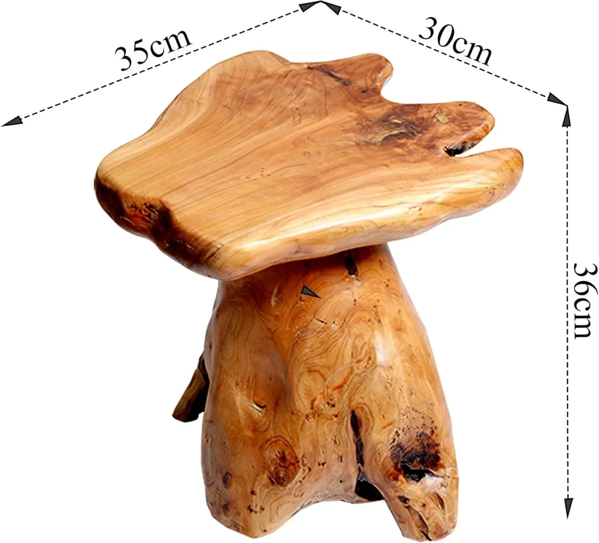 Wooden Stool Solid Cedar Each One is Unique - Image 3