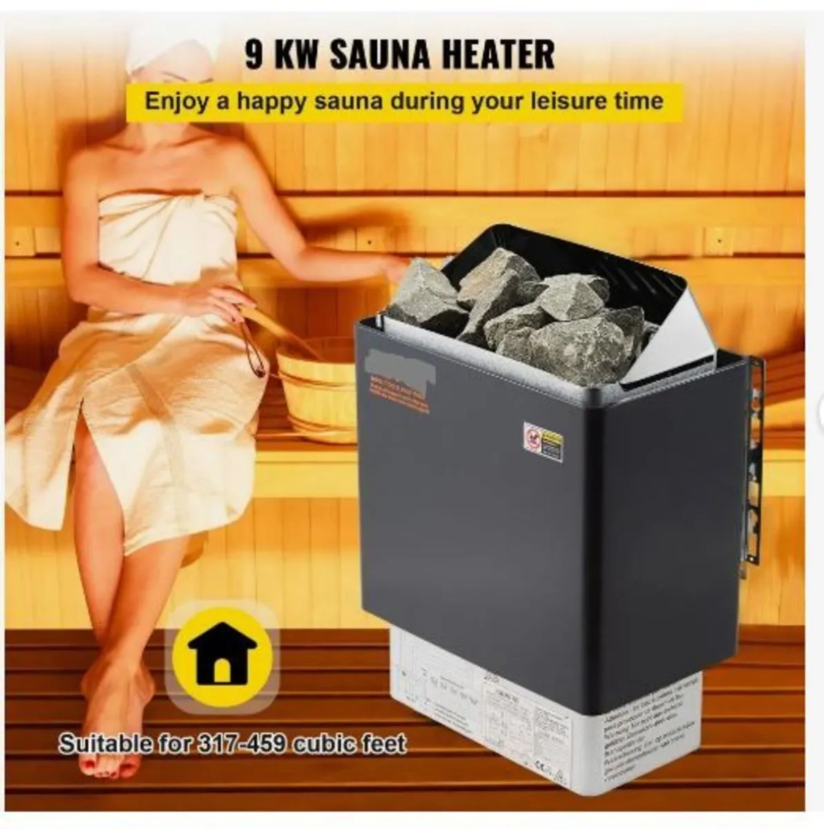 9KW Electric Dry Sauna Heater Stove - Image 2