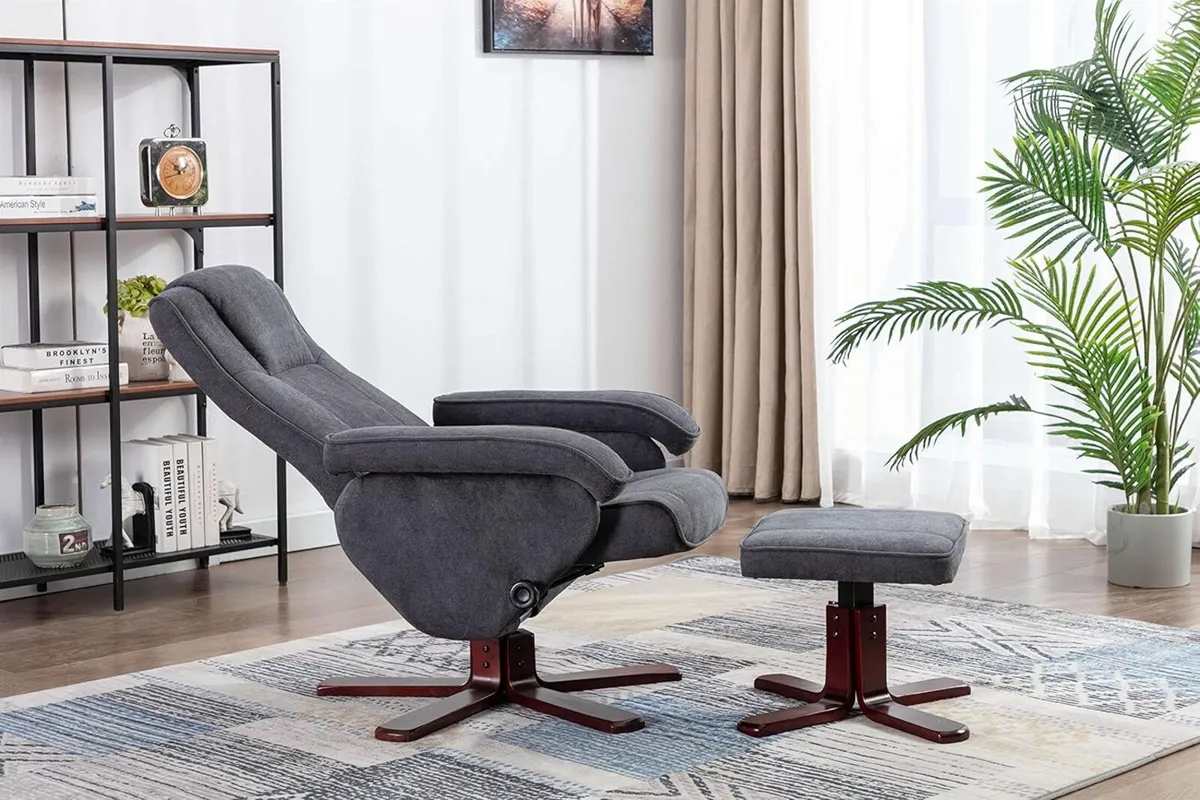 Armchair With Foot Stool Reclining Functions - Image 4
