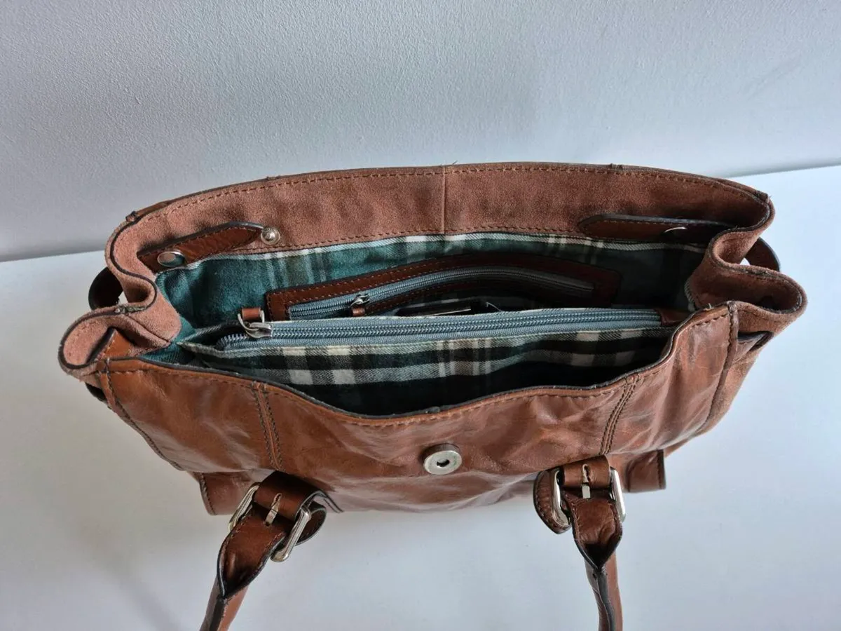 Tan Leather handbag - Image 2