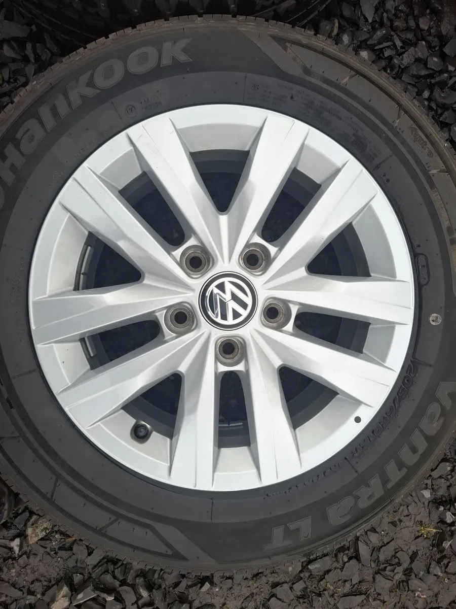 16" Genuine Vw Transporter T5, T6 Alloys with tyre - Image 1