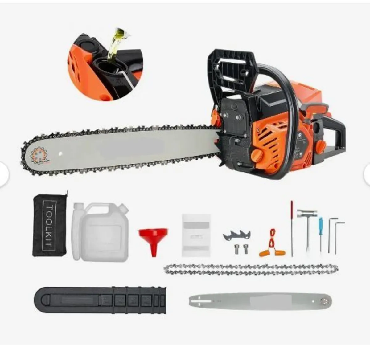 58 cc Gas Chainsaw, 20 inch Gas Powered - Image 1