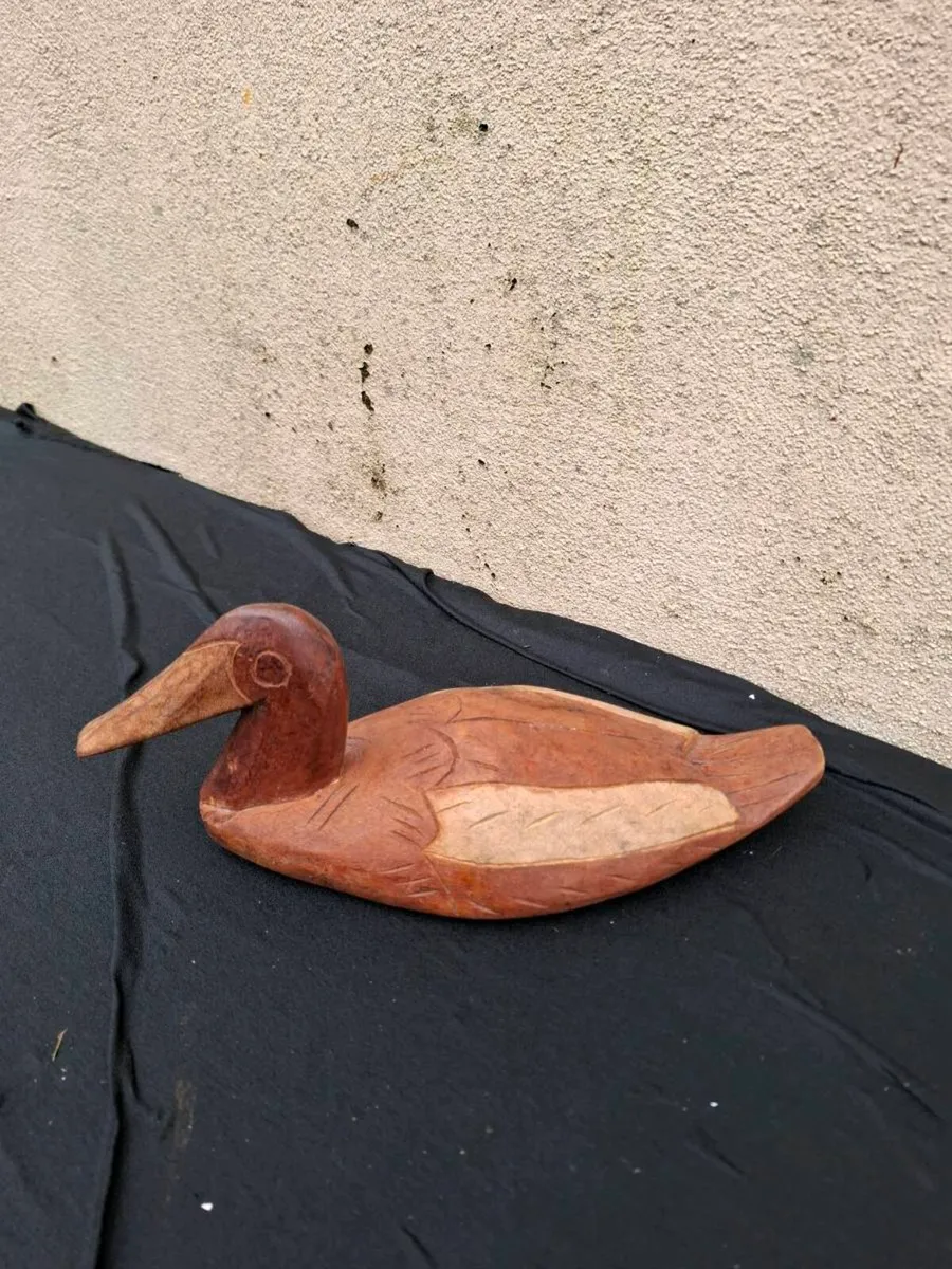 Wood duck statue