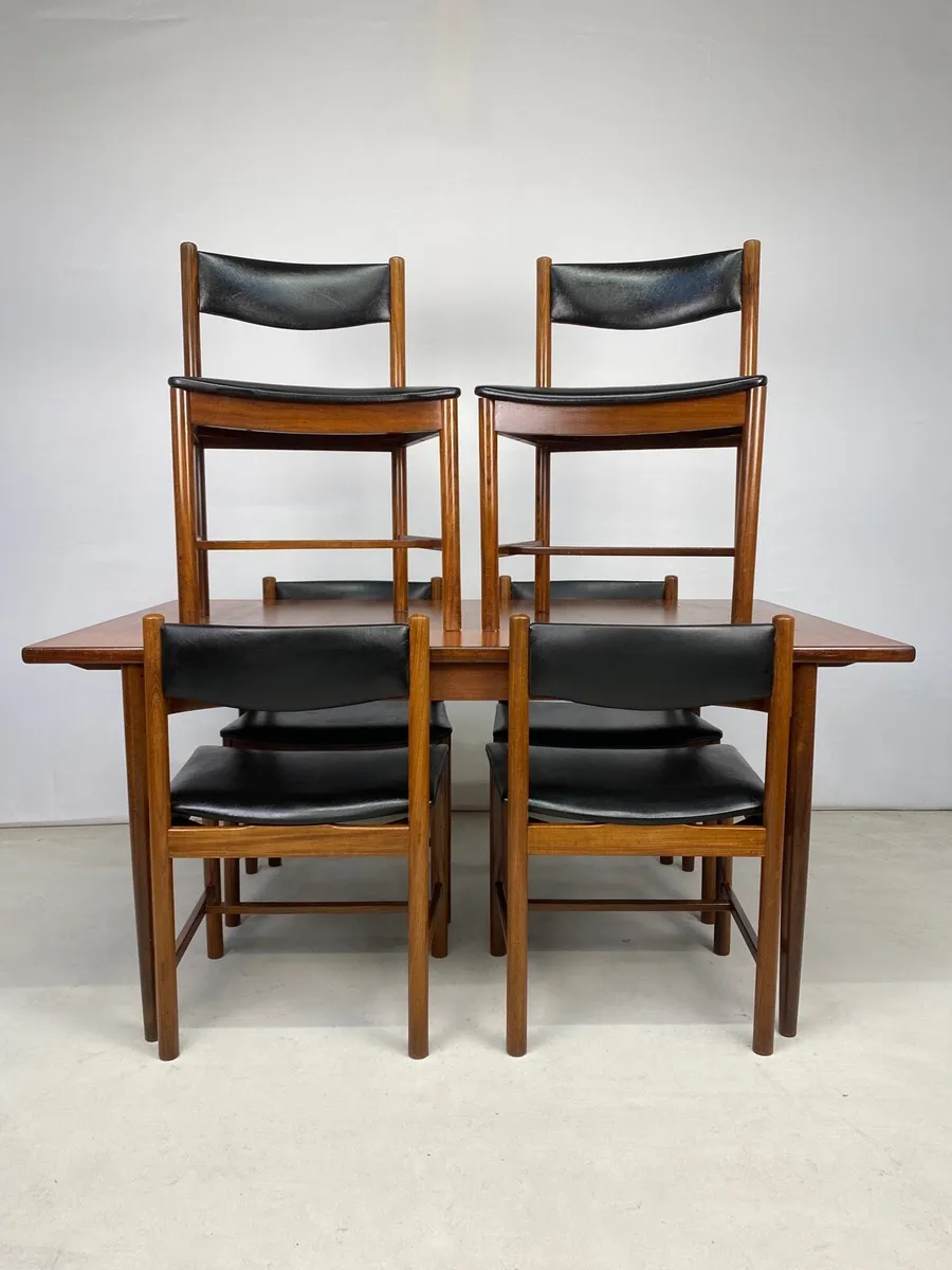 Rare Mid Century G Plan Table & Chairs - Image 1