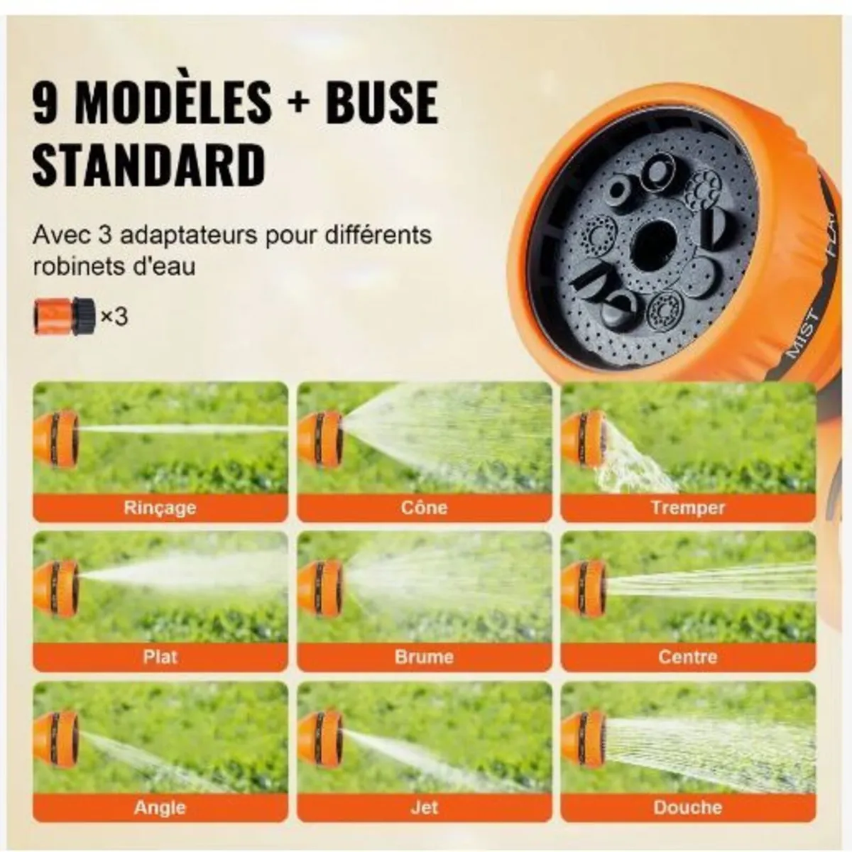 Retractable Hose Reel Water Hose Reel 25m x 1.3cm - Image 4