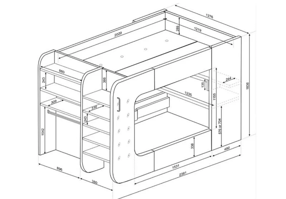 Large Pod Gaming Bunk Bed - Image 2