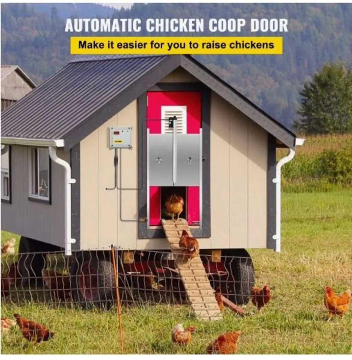 Automatic Chicken Coop Door, Timer and Light - Image 2