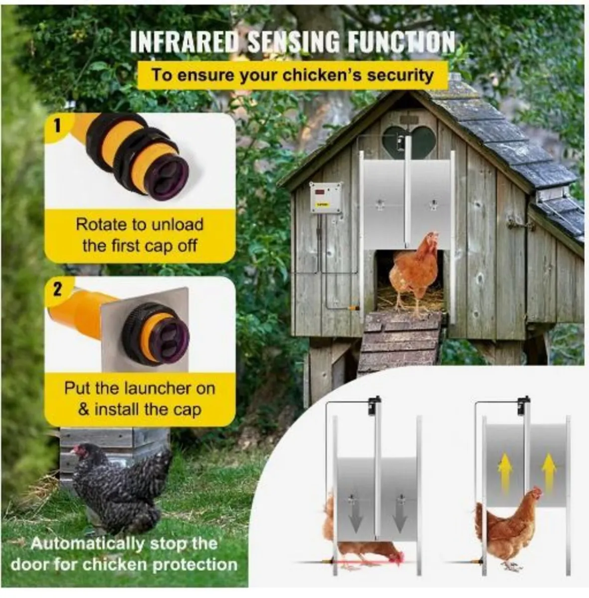 Automatic Chicken Coop Door, Timer and Light - Image 4