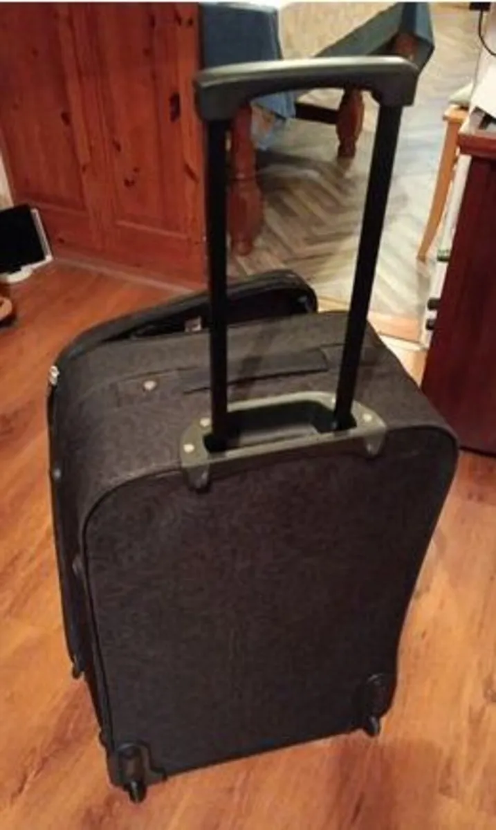 Suitcase black pattern large - Image 2