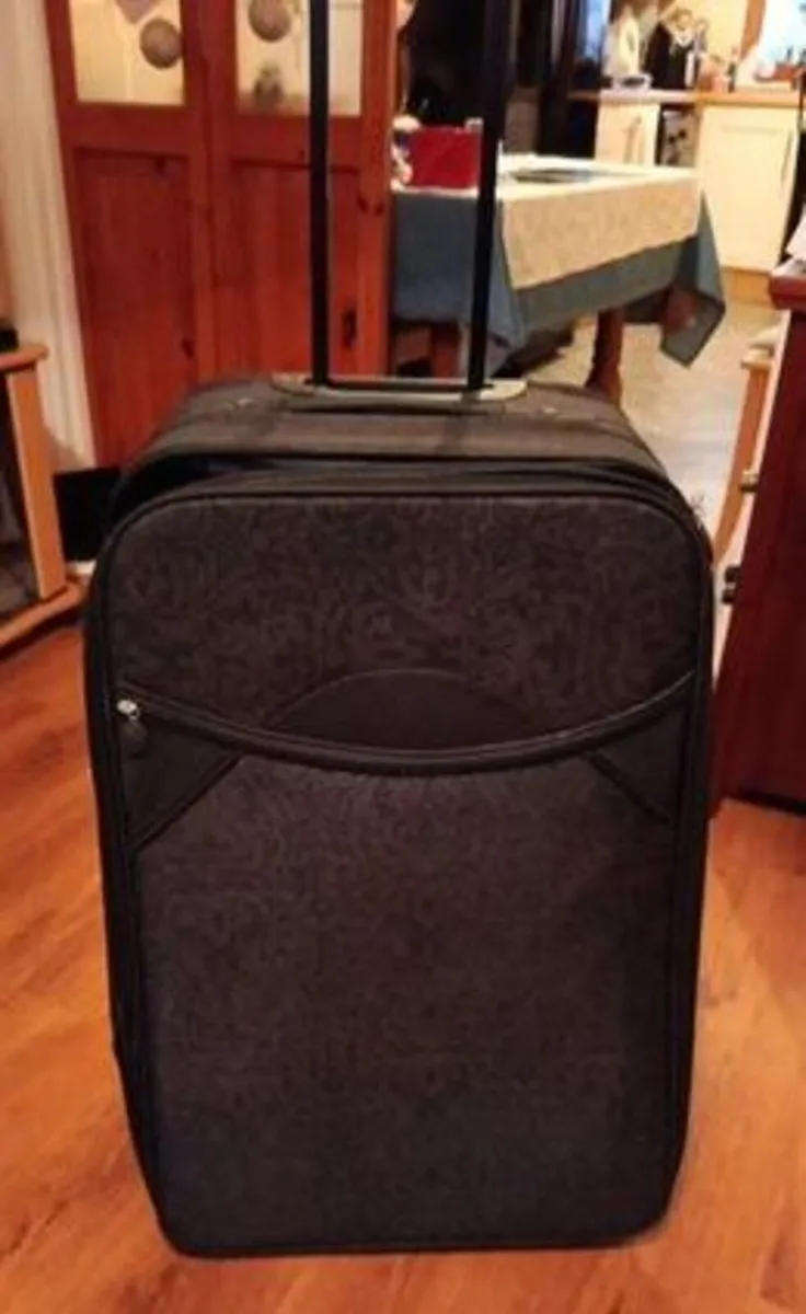 Suitcase black pattern large - Image 1