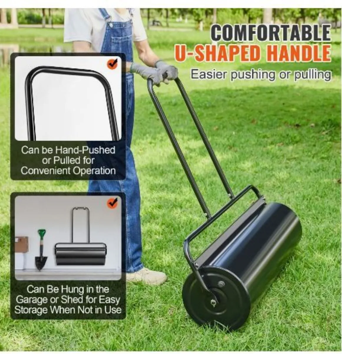 Lawn Roller, 17 Gallon Sand/Water Filled Yard - Image 3