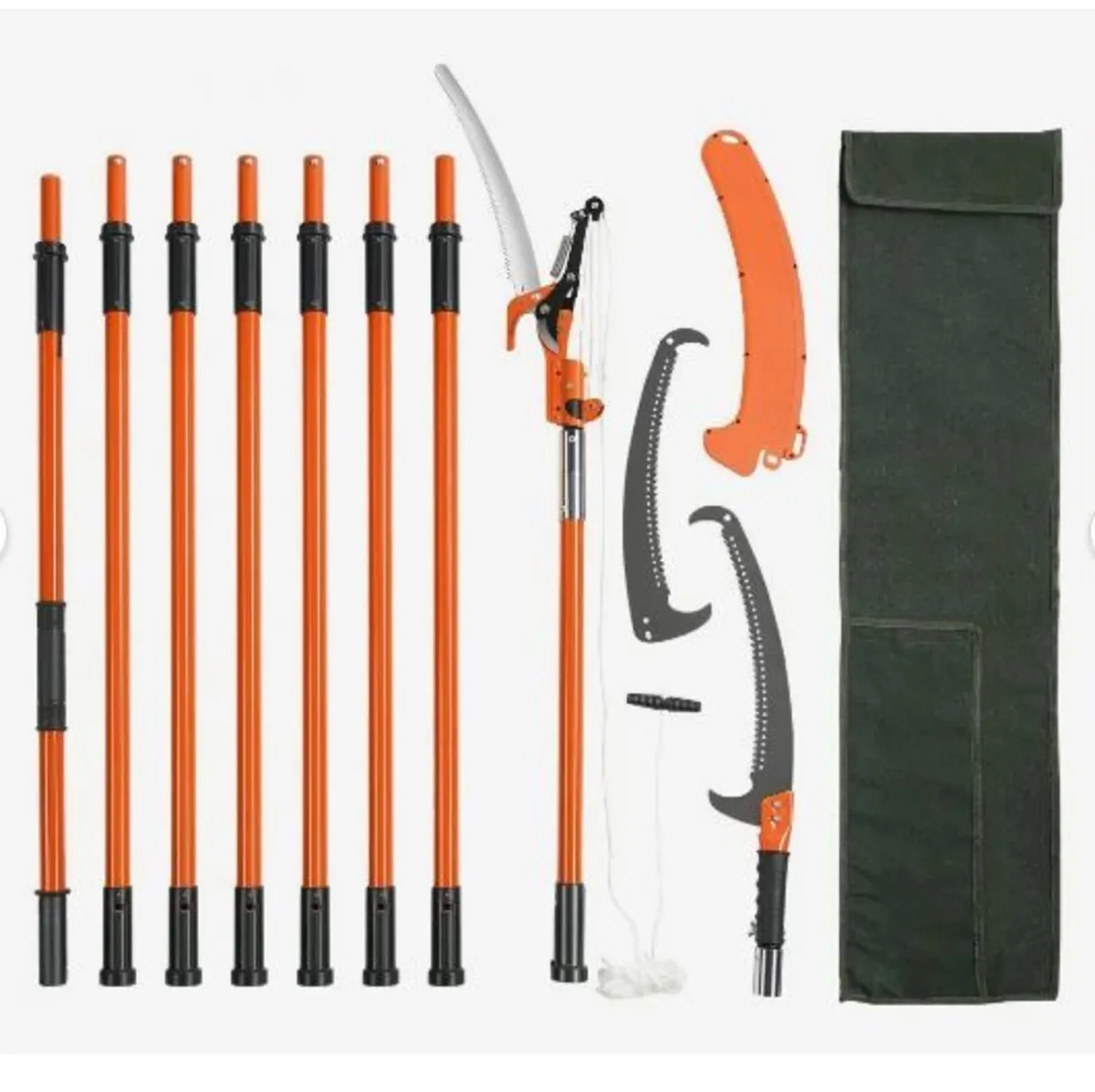 Manual Pole Saw, 2.2-8.2 m Extendable Tree - Image 1
