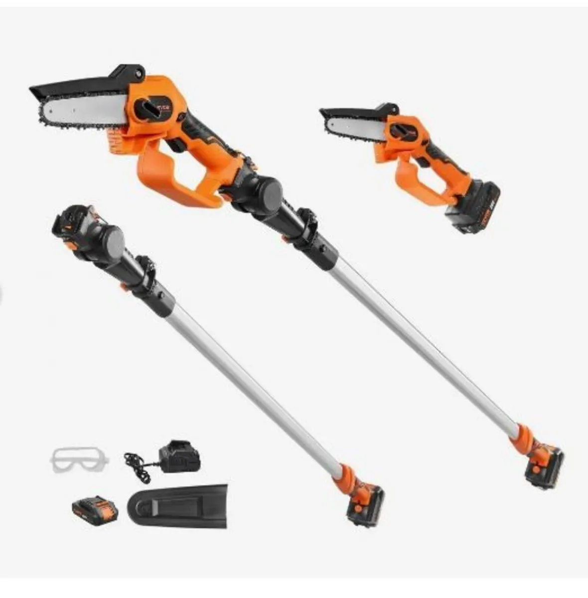 2-in-1 Cordless Pole Saw & Mini Chainsaw, 20V - Image 1