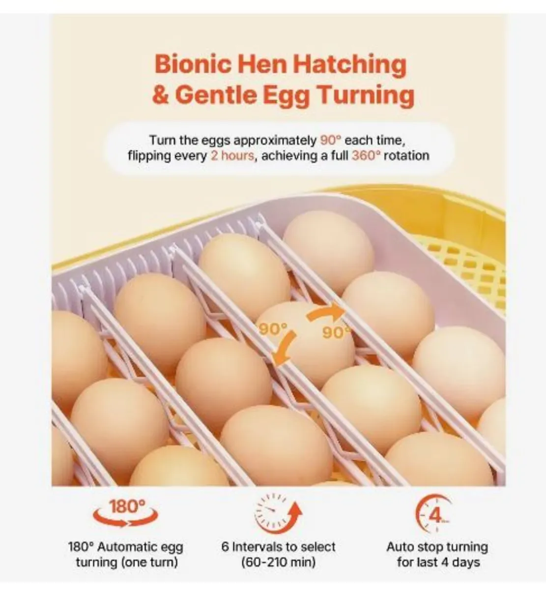 24 Egg Incubator, Automatic Egg Turner - Image 3