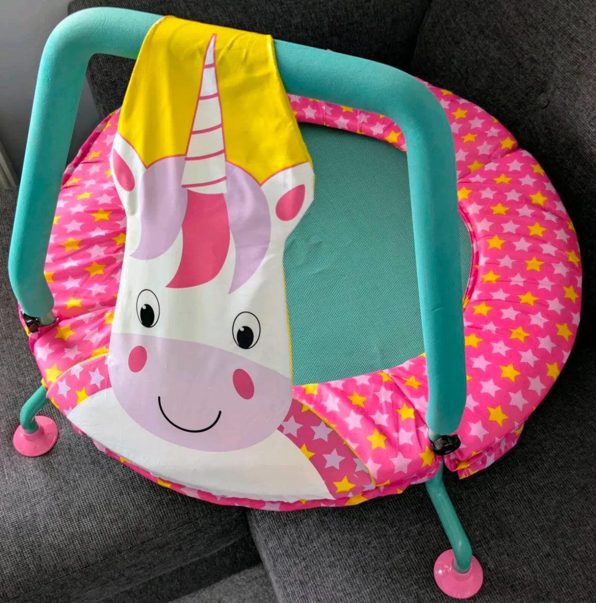 Unicorn Toddler Trampoline – Indoor Junior Bouncer - Image 2