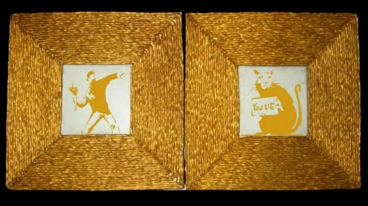 Duo of 'After Banksy' Artwork - Image 2