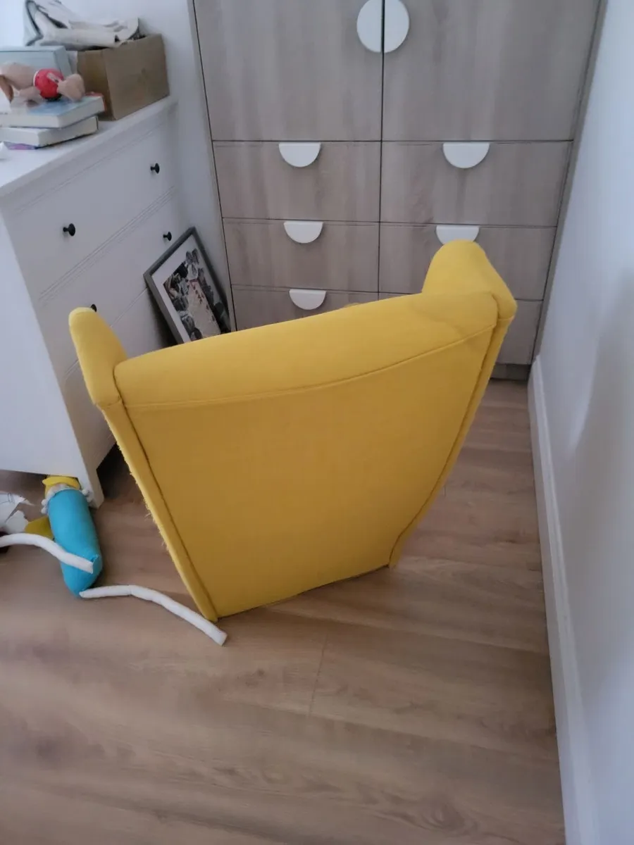 Ikea Strandmon Yellow Armchair - Image 1