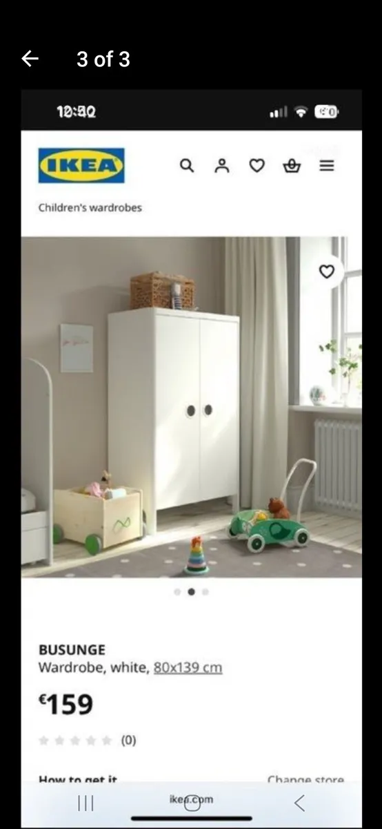 Ikea Busunge Childrens Wardrobe - Image 1