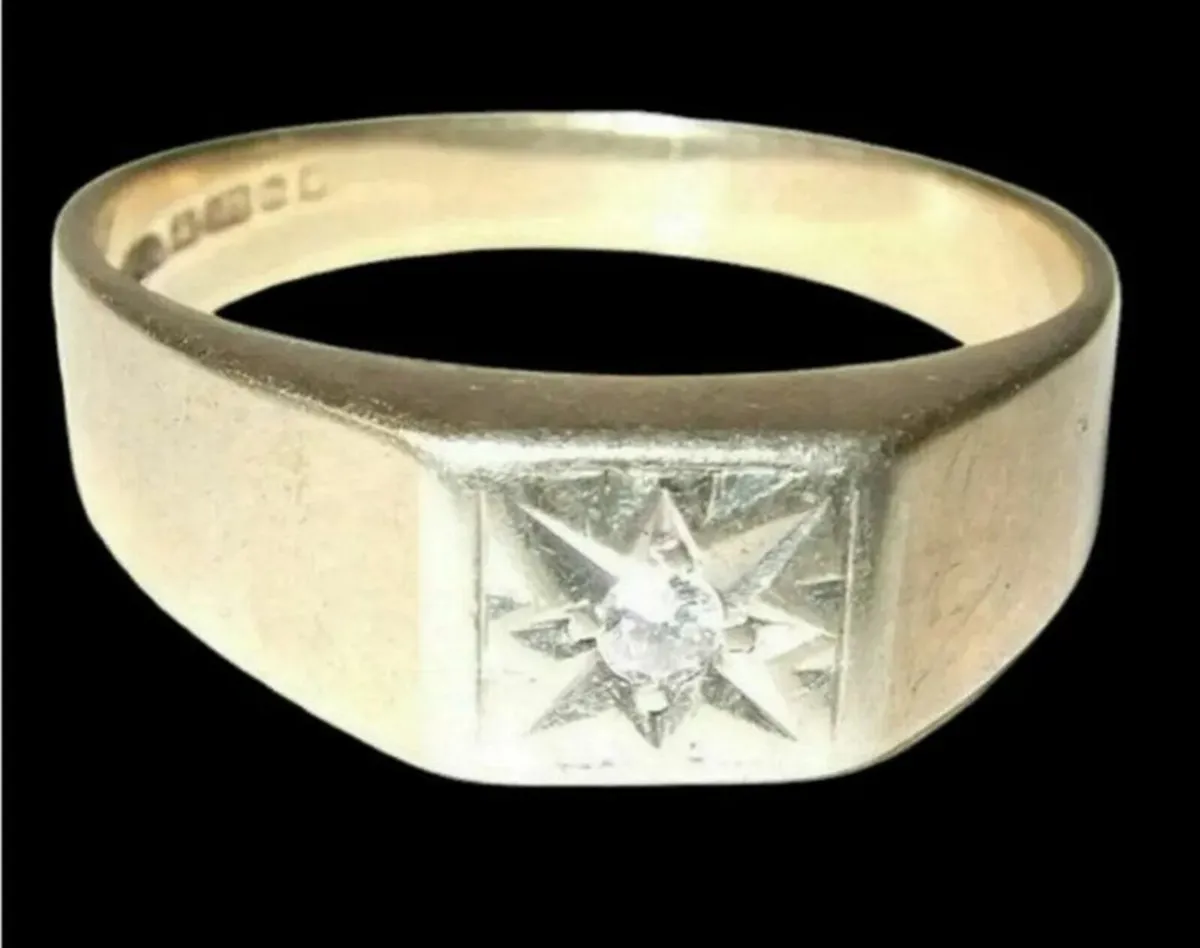 Vintage Hallmarked 9ct Solitaire - Image 1