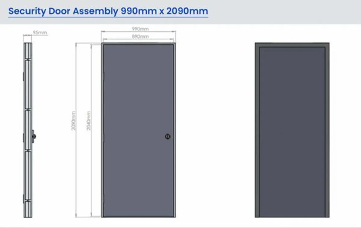 steel  h/d  security  doors  10  point  locking - Image 4