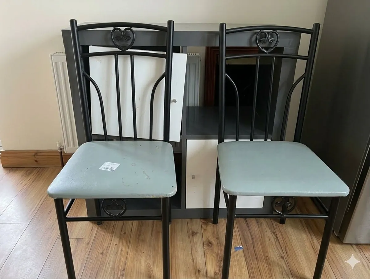 Kallax unit and 2 chairs for free