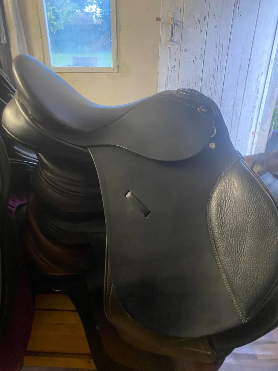 Pfiff Ramiro 16.5 black Leather saddle new - Image 4