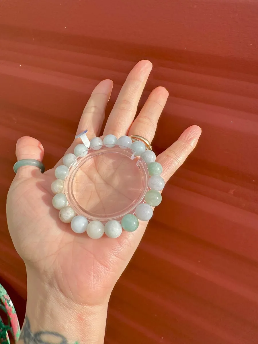 Grade A Burma Jadeite Jade Bracelet - Image 1