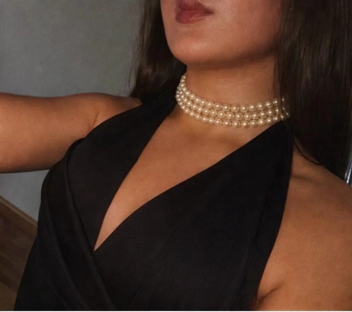 Pearl necklace and bracelet - Image 1