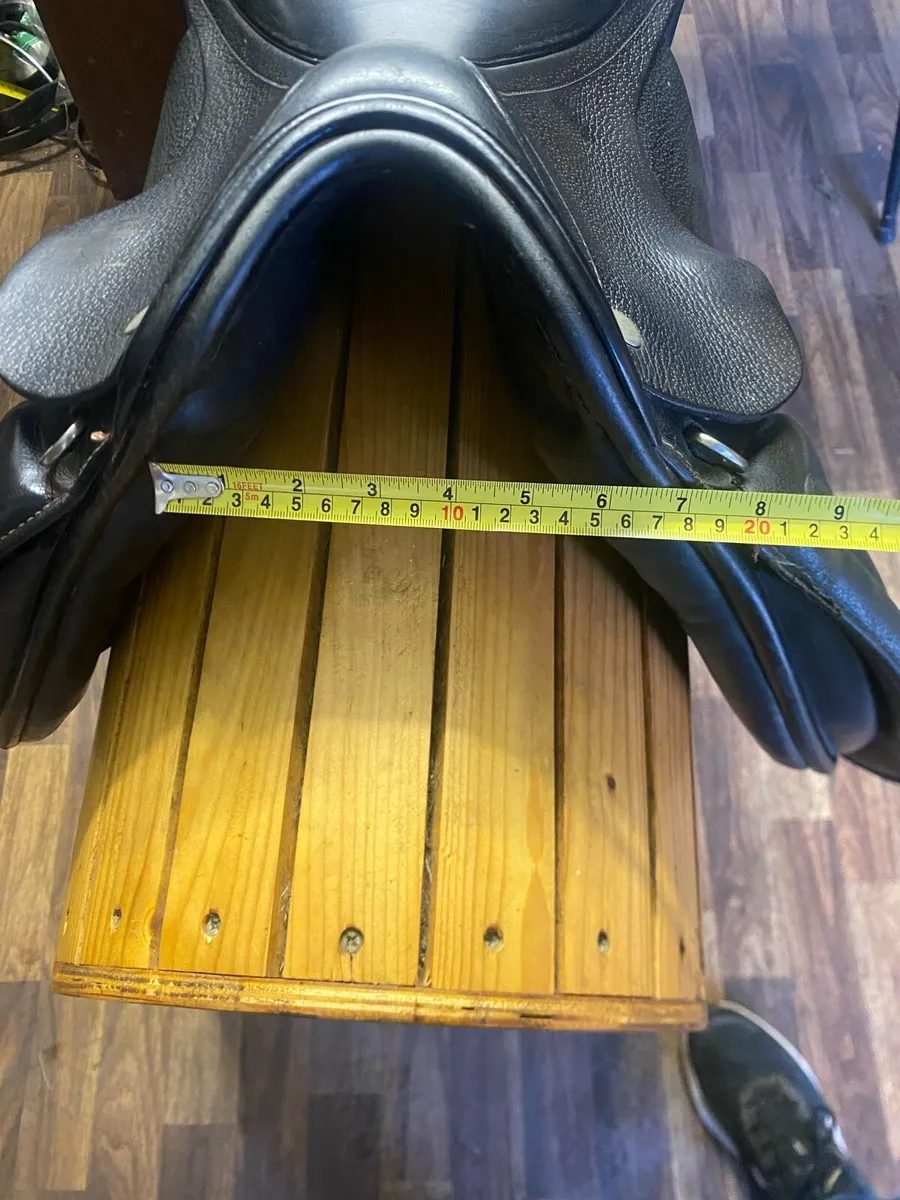 16” black Leather pony saddle - Image 3