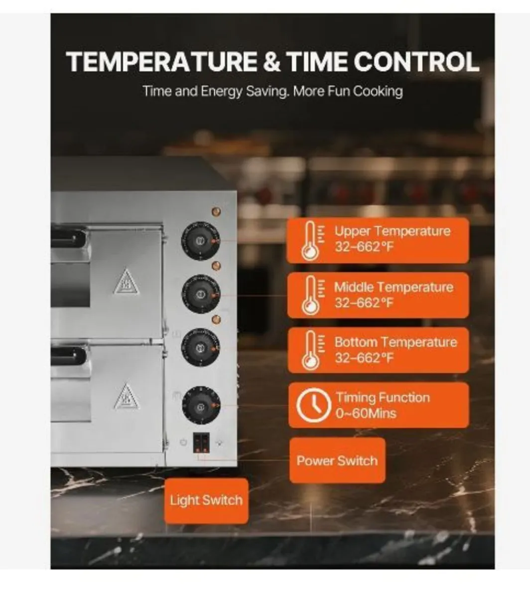 Commercial Countertop Pizza Oven Electric - Image 3
