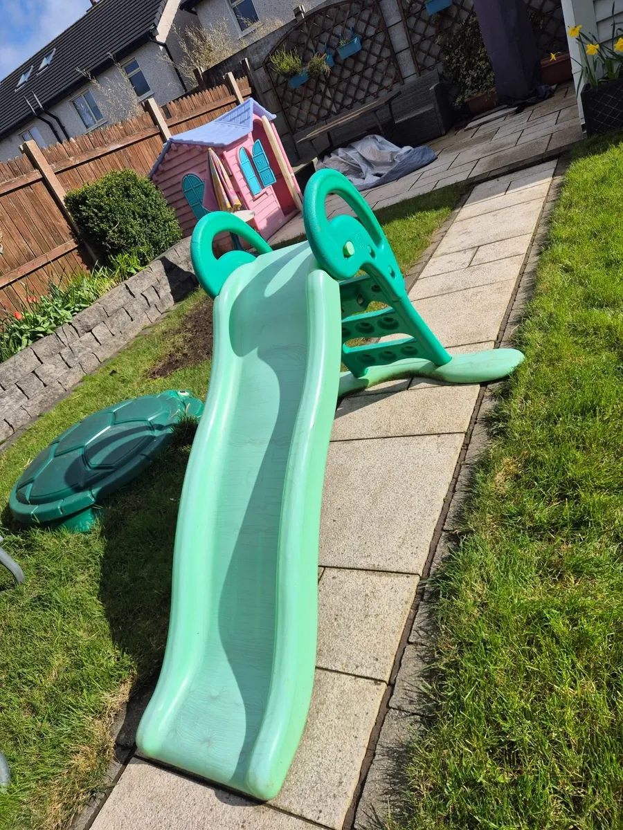 5ft Green Slide for garden in Waterford - Image 2