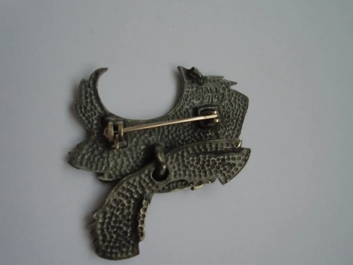 Vintage Pewter brooch, Jewellery. Brooch - Image 3