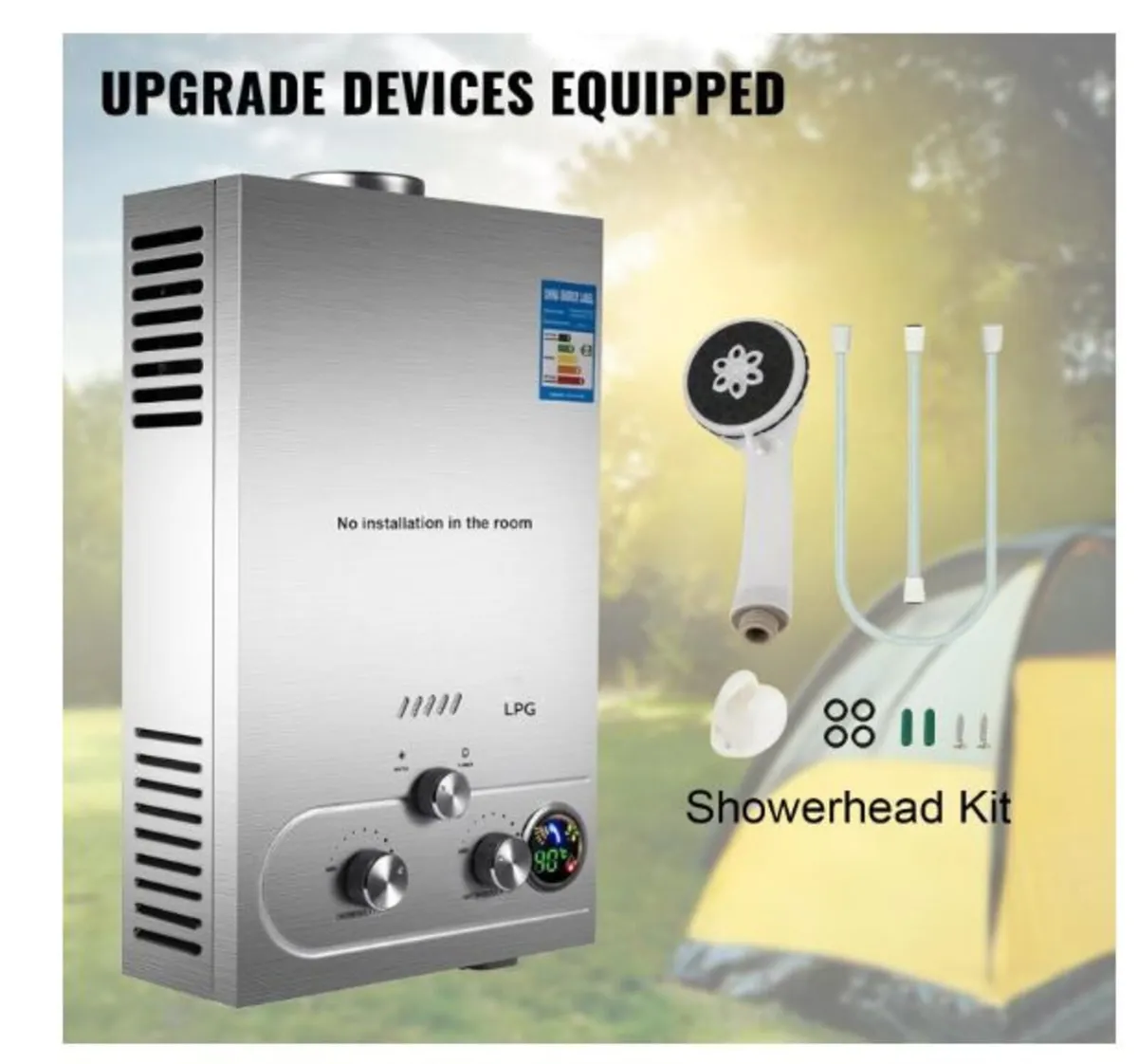 LPG Liquid Gas Instantaneous Water Heater 18L 36KW - Image 2