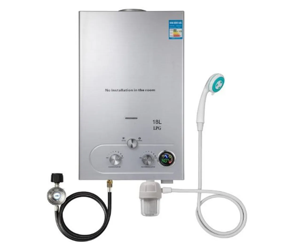 LPG Liquid Gas Instantaneous Water Heater 18L 36KW - Image 3