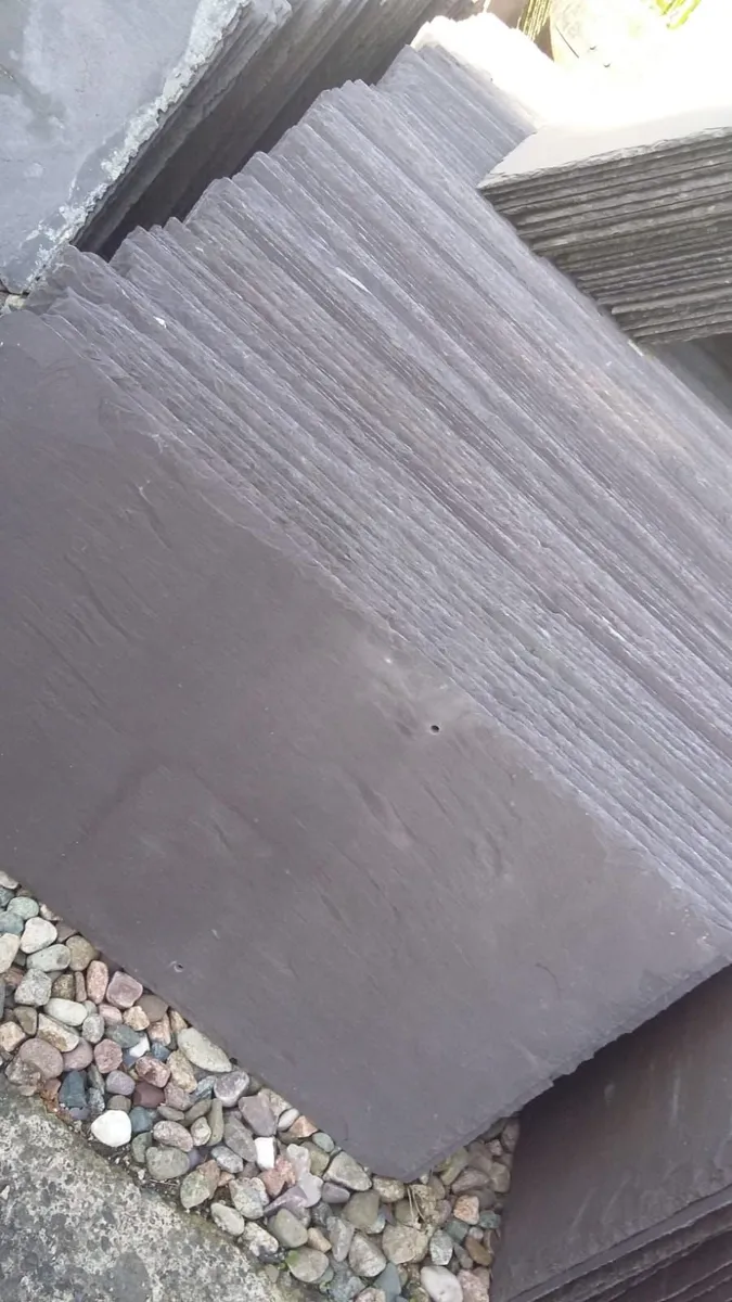 Bangor slates chimney pots floor ridge roof tiles - Image 1