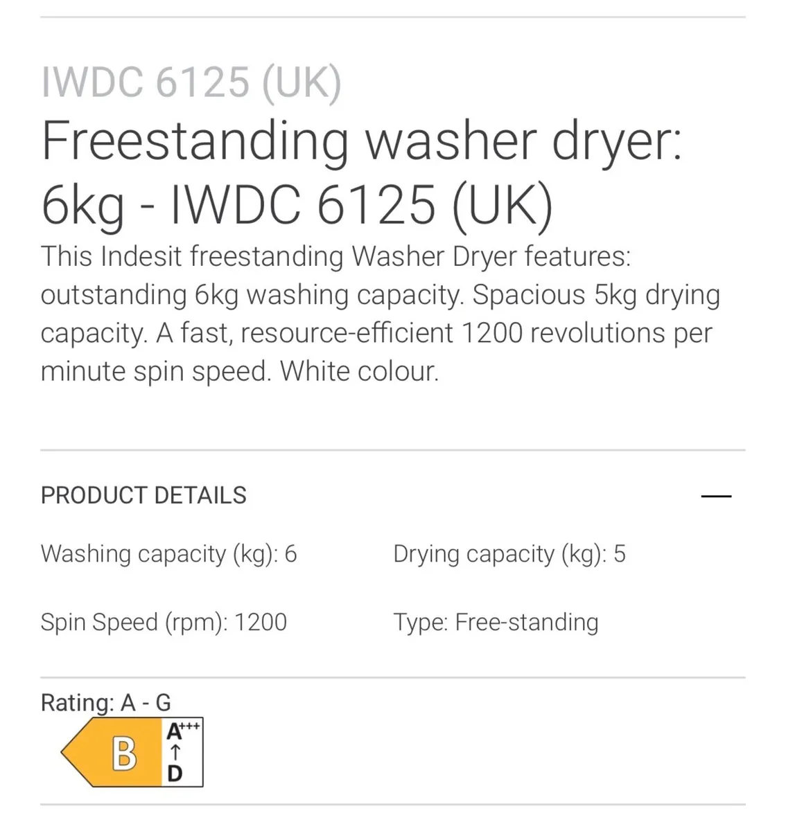 Washer dryer - Image 3