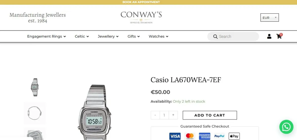 Casio Collection Women's Watch LA670WE - Image 2