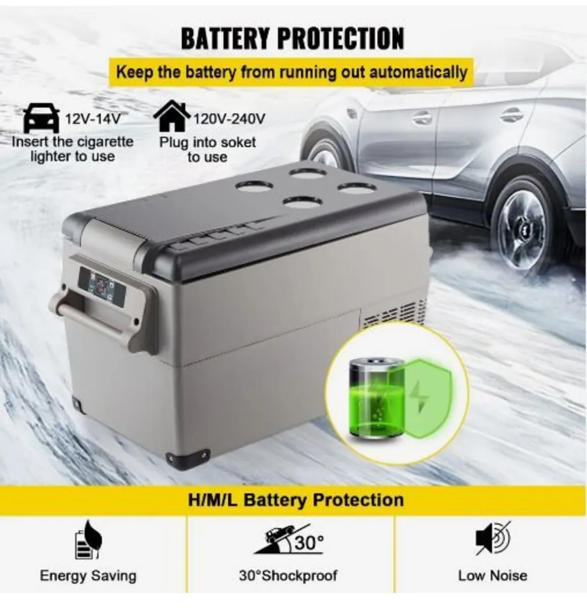 Car Refrigerator 35L Compressor Portable Small - Image 2