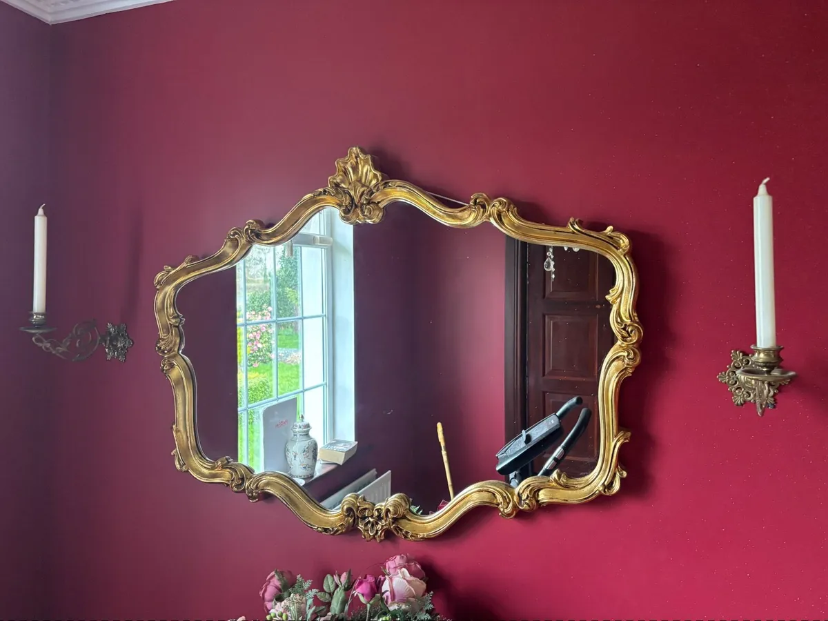 Gilt (gold) framed Mirror - Image 1