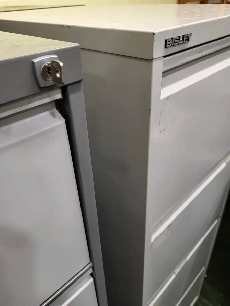 Four Drawer Filing Cabinets - Image 4