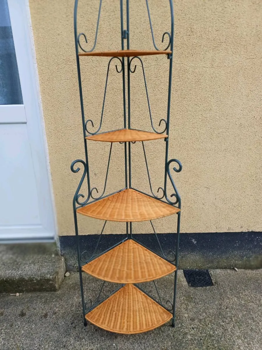 Metal Corner Shelf Unit - Image 2