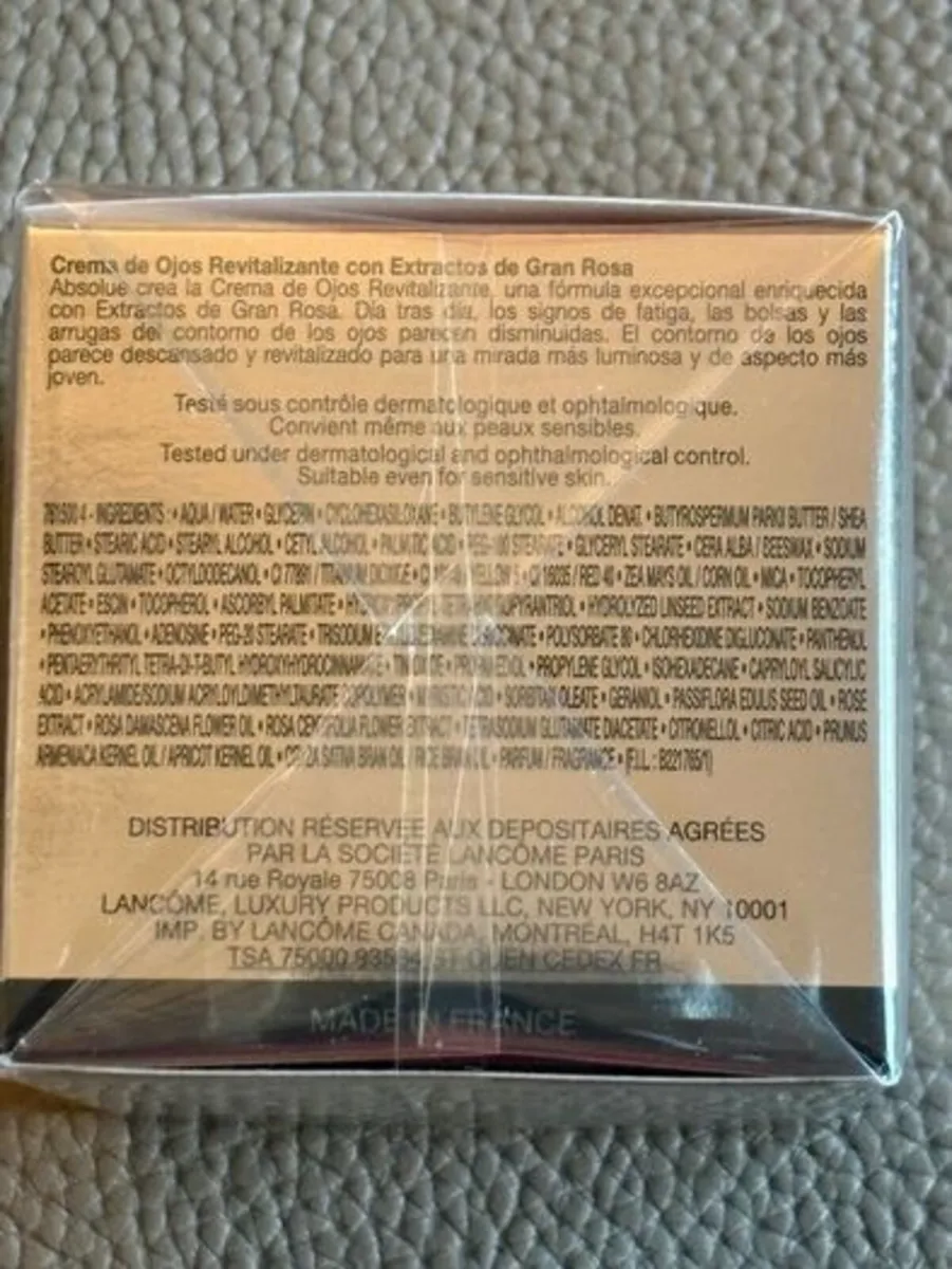 Lancome Absolue Revitalizing Eye Cream sealed New - Image 3