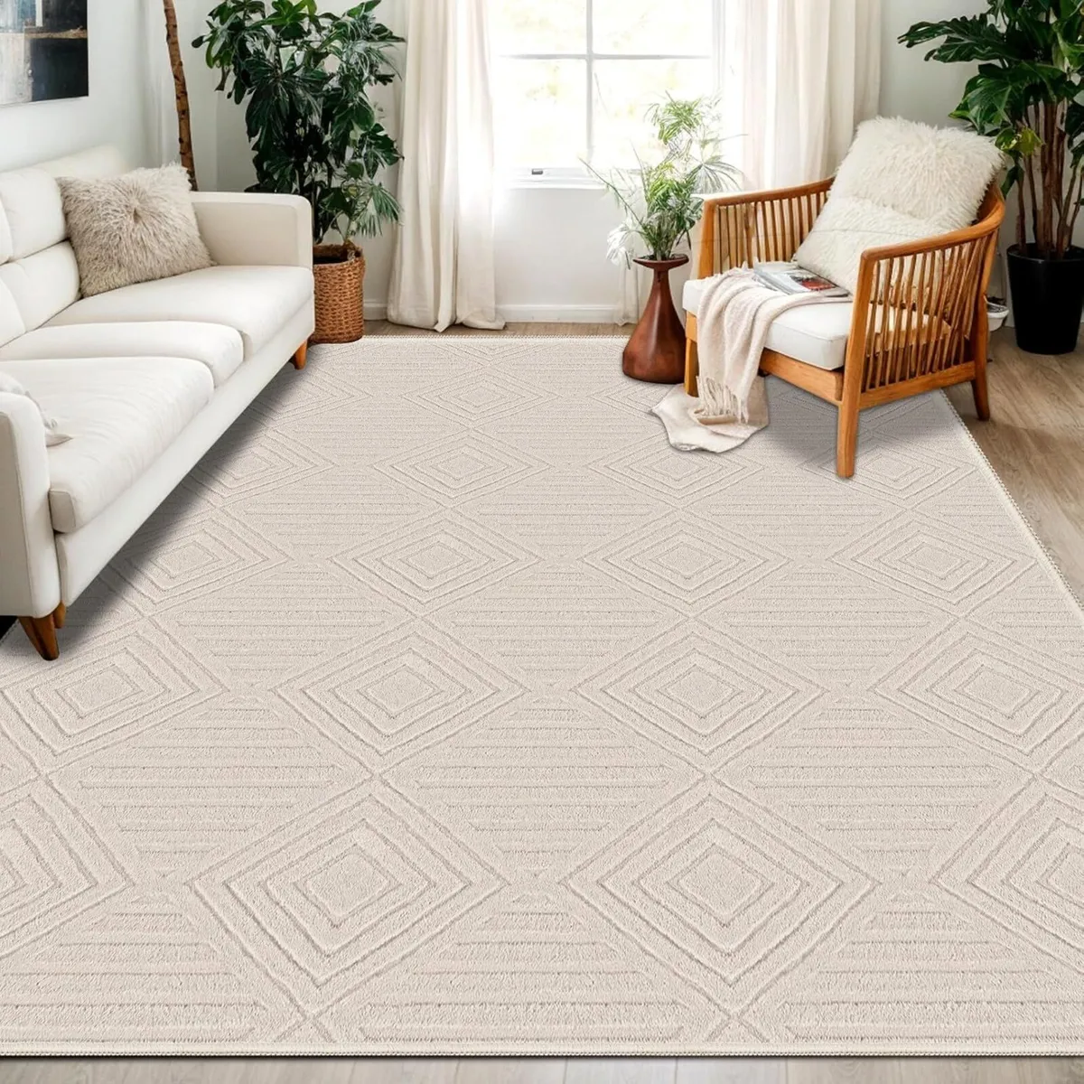 Capslapd Washable Rugs Living Room 160x230cm - Image 1