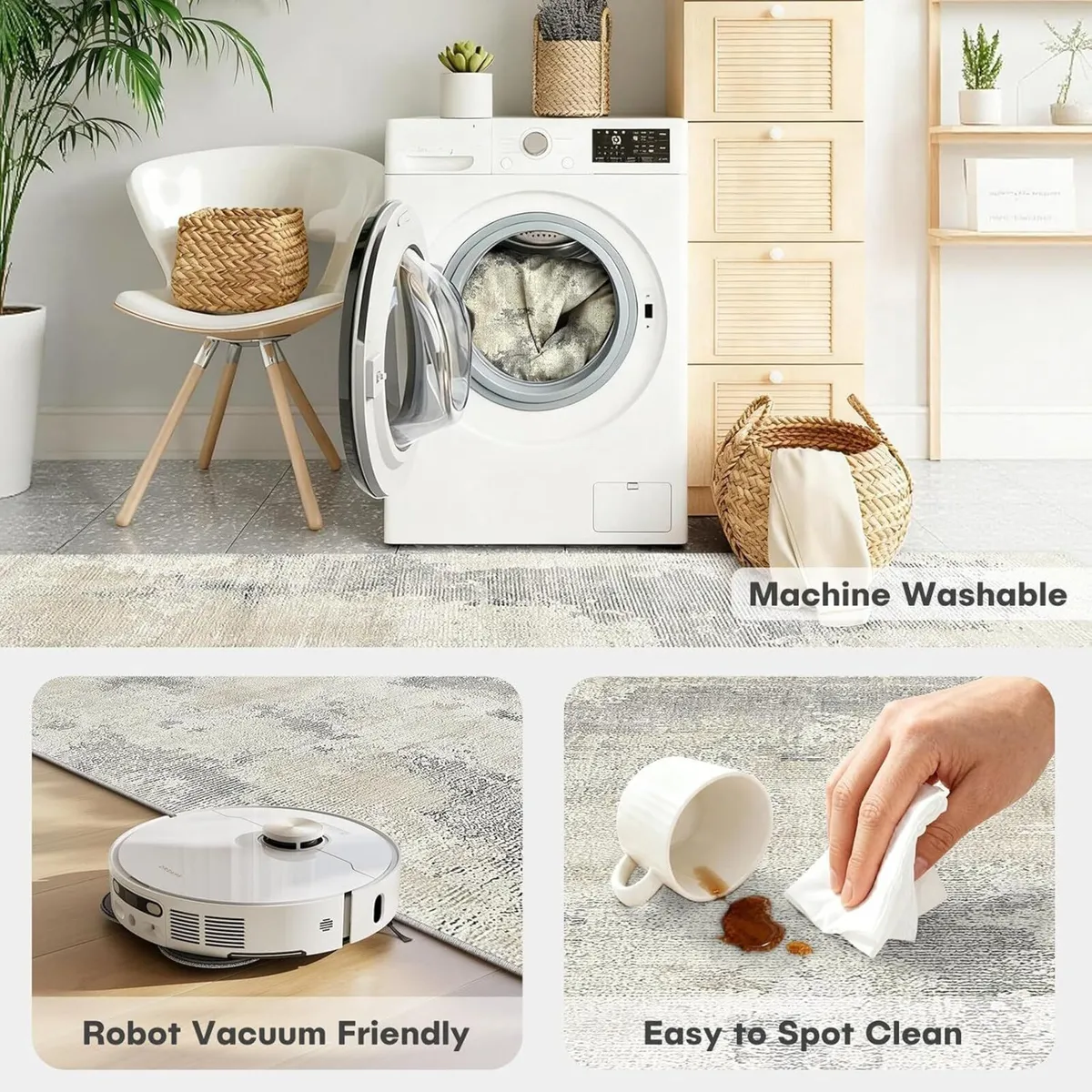 Living Room Rug 160x230 cm Large Non-Slip - Image 4