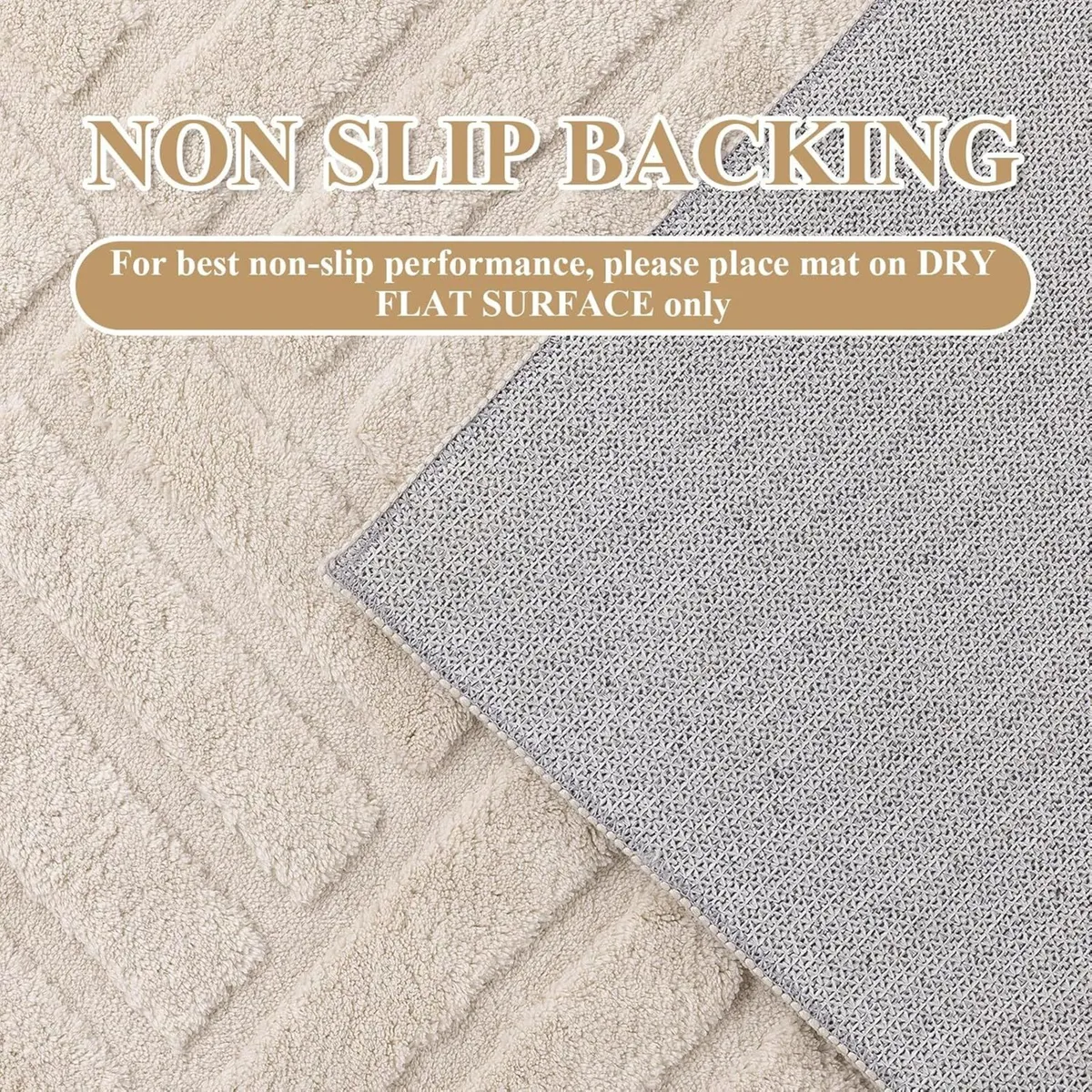 Round Rugs Living Room 200 cm Large Washable Rug - Image 4