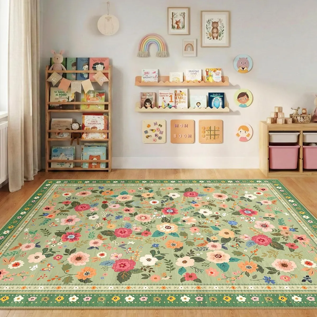 Machine Washable Rug 180x270 cm Non-Slip Low Pile - Image 1