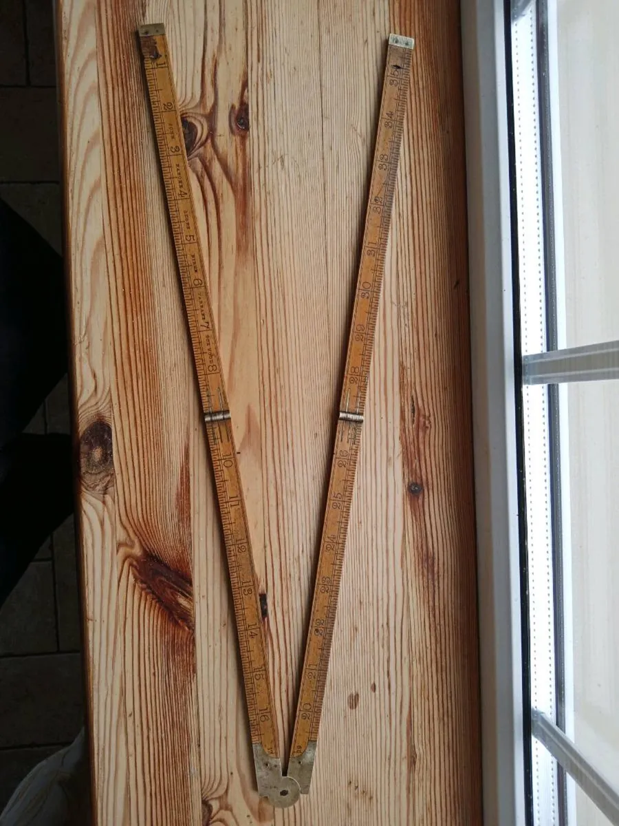 Vintage wooden ruler - Image 1