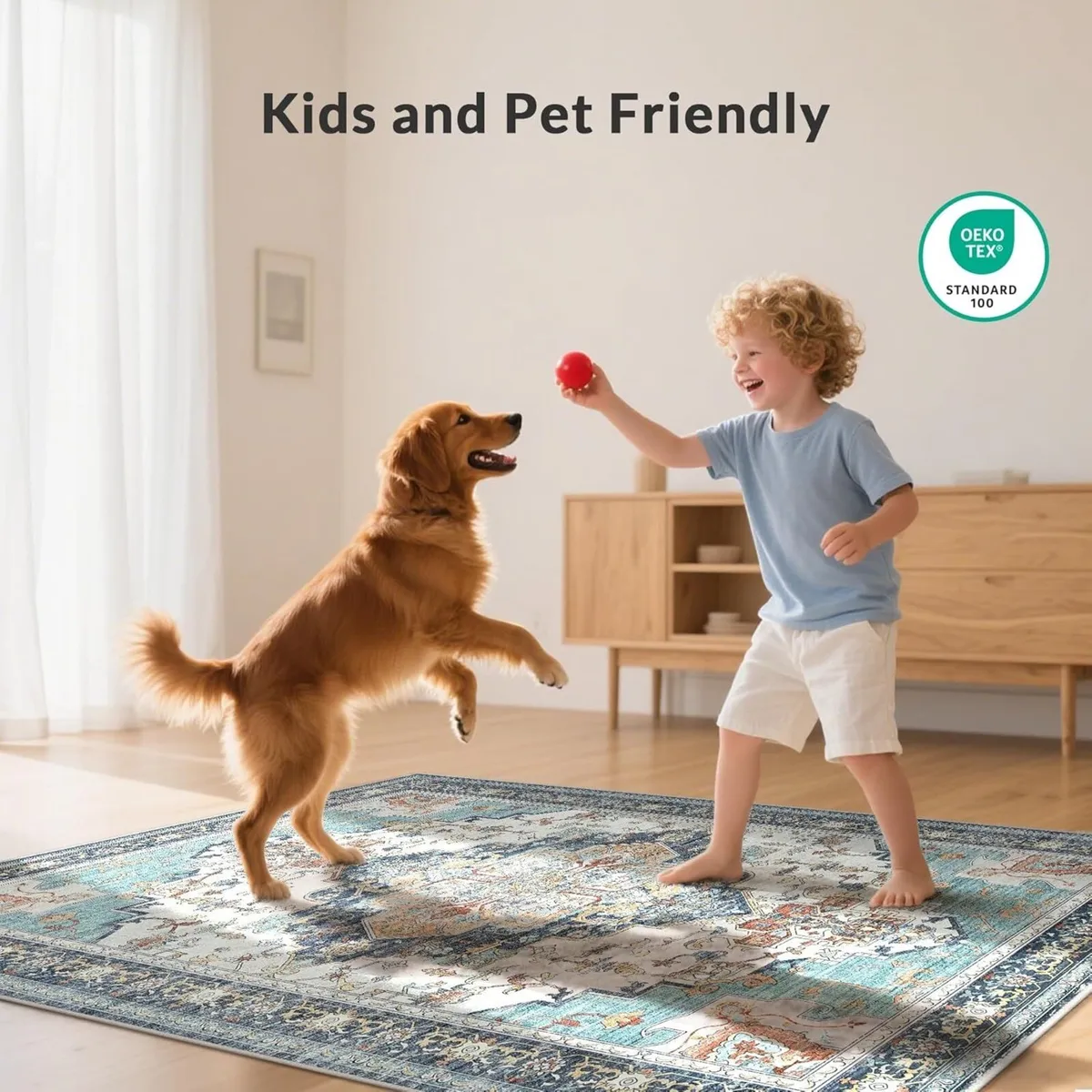 Rugs Living Room 160X230cm - Washable Large Rug - Image 3