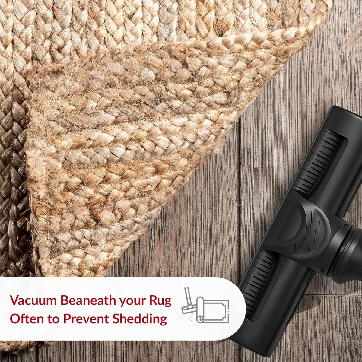 Rigo Hand Woven Farmhouse Jute Area Rug 122 cm x - Image 4