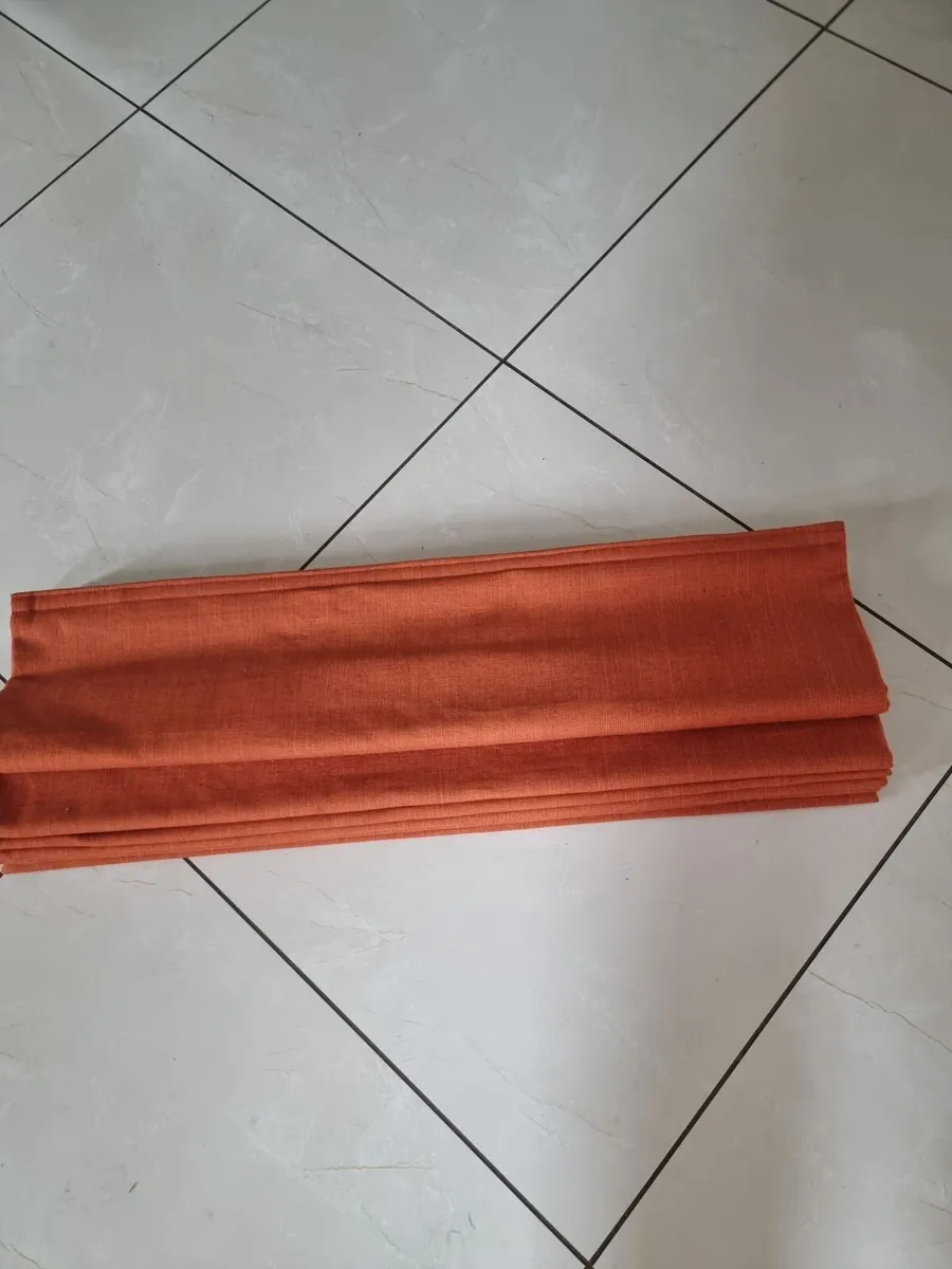 Orange roman blind